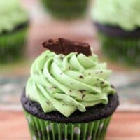 Chocolate Chip Mint Cupcakes | JavaCupcake.com