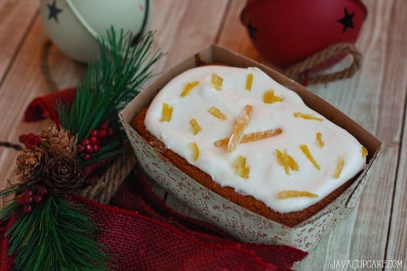 Mini Gingerbread Lemon Loaves | JavaCupcake.com