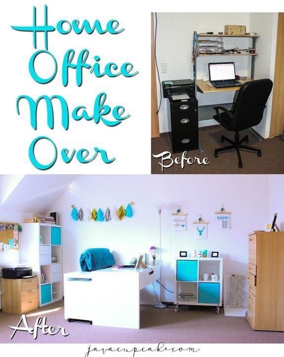 Home Office Makeover | JavaCupcake.com