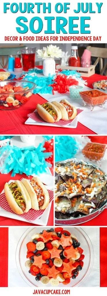 Fourth of July Soiree: Decor & Food Ideas for Independence Day | JavaCupcake.com