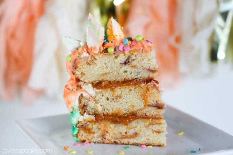 Roasted Apricot and Peach Cake | JavaCupcake.com