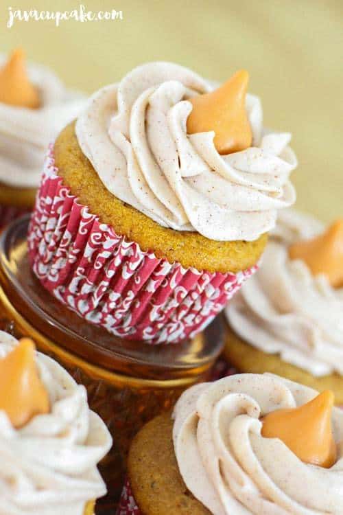 Pumpkin Spice Cupcakes | JavaCupcake.com