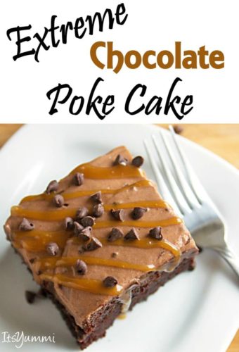 Extreme Chocolate Poke Cake - JavaCupcake