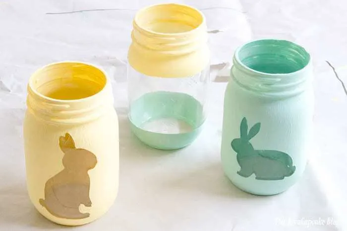 Spring Painted Candy Jars | The JavaCupcake Blog https://javacupcake.com