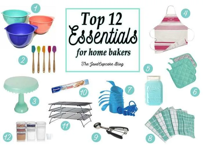 Top 12 Essentials for Home Bakers | The JavaCupcake Blog https://javacupcake.com