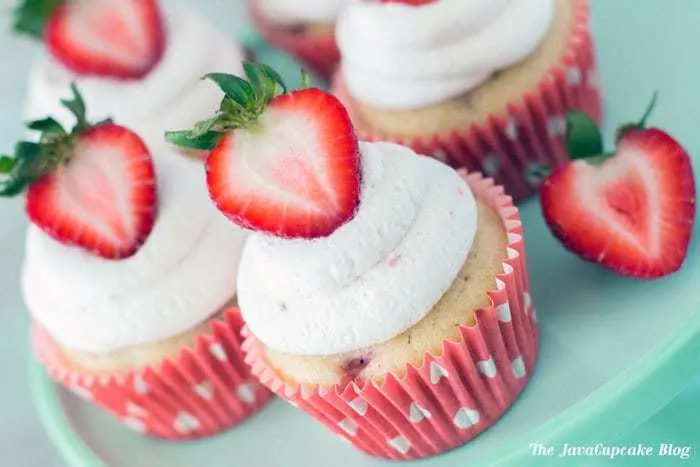 Strawberry Shortcake Cupcakes | The JavaCupcake Blog https://javacupcake.com