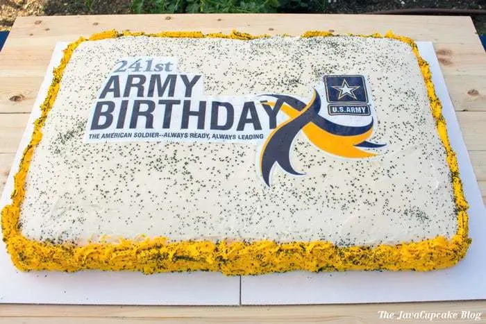 US Army Birthday Cake | The JavaCupcake Blog https://javacupcake.com