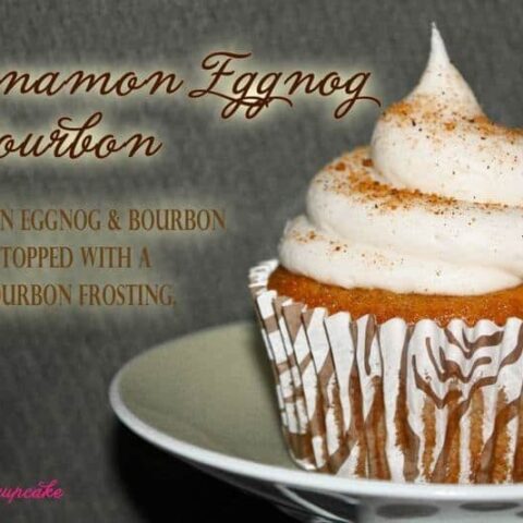 Cinnamon Eggnog & Bourbon Cupcakes