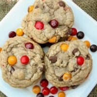 Cinnamon Chocolate Chip M&M Cookies