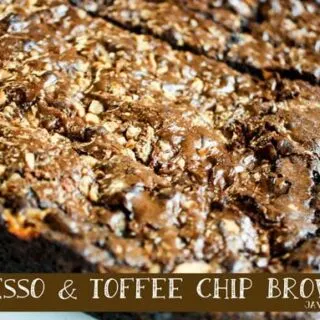 Espresso & Toffee Chip Brownies