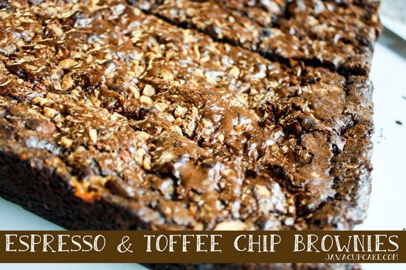 Espresso & Toffee Chip Brownies