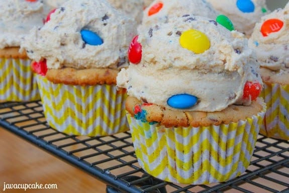 Peanut Butter Monster Cookie Cupcakes