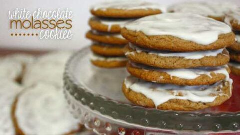 White Chocolate Molasses Cookies Javacupcake