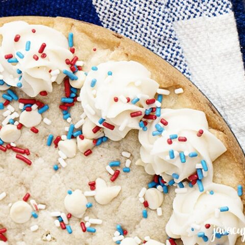 Patriotic Sugar Cookie Cake | The JavaCupcake Blog