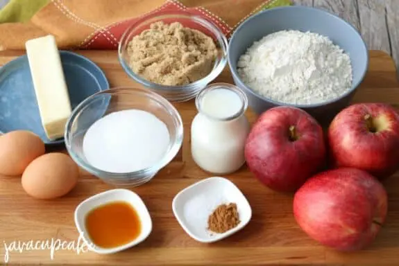 Ingredients for Apple Cinnamon Cupcakes
