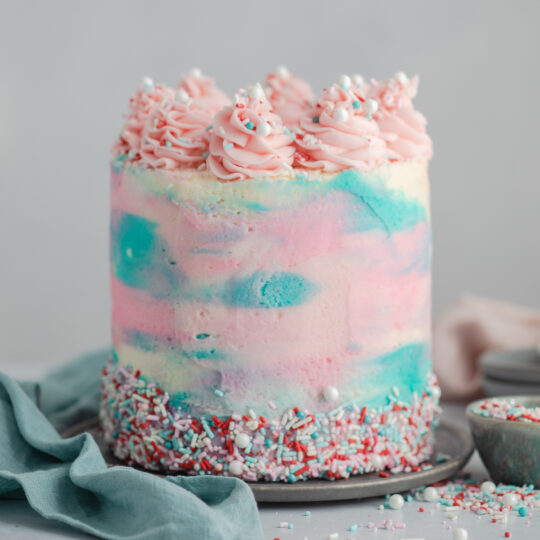 How to Make a Watercolor Cake with Recipe - JavaCupcake