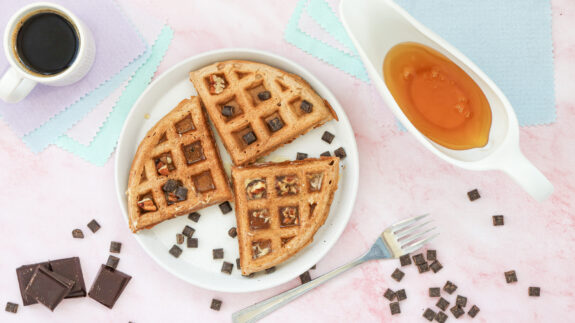 Pumpkin Chocolate Chip Waffles