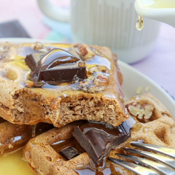 Pumpkin Chocolate Chip Waffles