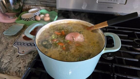 Chunky Split Pea Soup with Ham